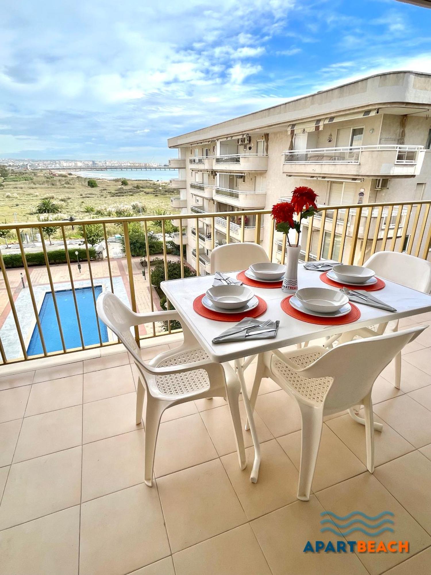 Appartement Apartbeach Adriatico 518 Vistas Playa Y Climatizado à La Pineda Extérieur photo